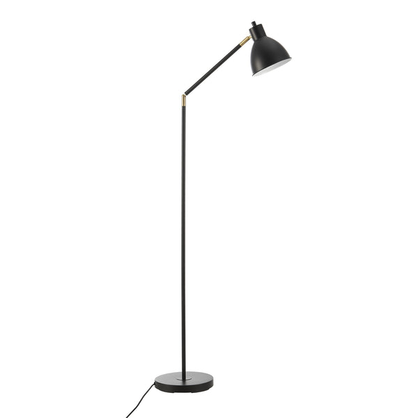 Gulvlampe Stockport 139cm sort/guld [lux.pro].