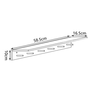 Fjord vægknagerække i bambus [en.casa].