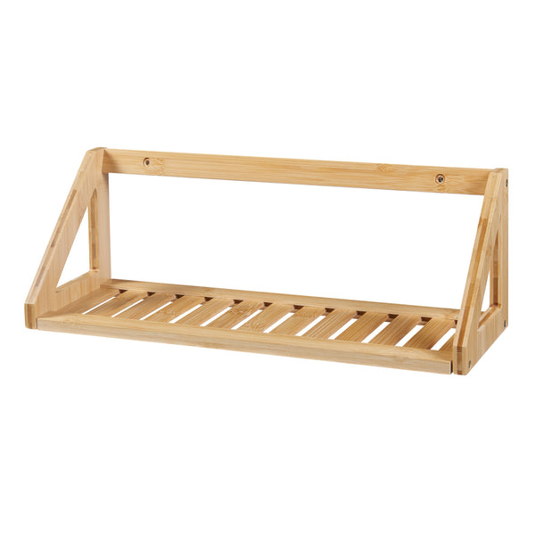 Væghylde sæt Gjerdrum sæt af 2 43x15x15cm bambus [en.casa].