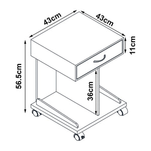 Jokkmokk rullebord 56,5x43x43 cm bambus [en.casa].