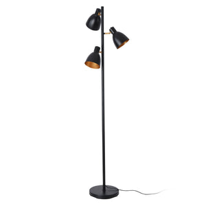Witney 3-lys gulvlampe metal sort [lux.pro].
