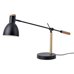 Watford bordlampe sort/træfarver [lux.pro].