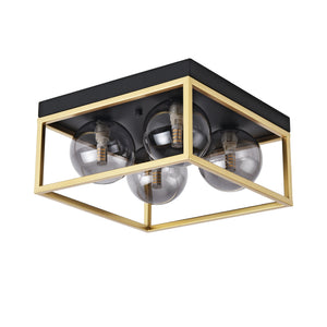 Widnes loftslampe sort/guldfarvet [lux.pro]