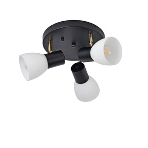 Loftslampe Abbey sort/hvid [lux.pro]