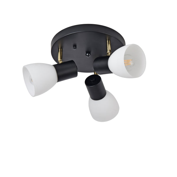 Loftslampe Abbey sort/hvid [lux.pro]