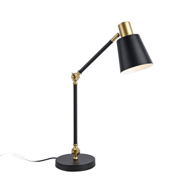 Abergele bordlampe sort/guldfarvet [lux.pro].