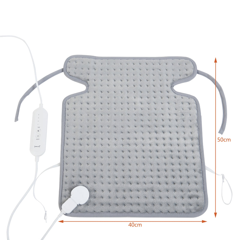 Målskitse Elektrisk varmepude Calvera 80W 50x40cm Grå [en.casa].