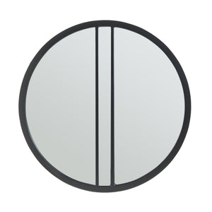 Vægspejl Suomussalmi Ø60 cm sort [en.casa].