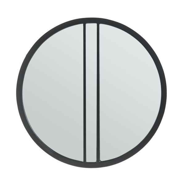 Vægspejl Suomussalmi Ø60 cm sort [en.casa].