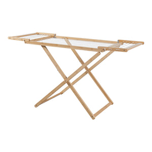 Sammenklappeligt tørrestativ Fakala 154x59x82 cm bambus [en.casa]