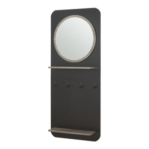 Garderobepanel Helsinge med spejl 140x60x16 cm [en.casa]