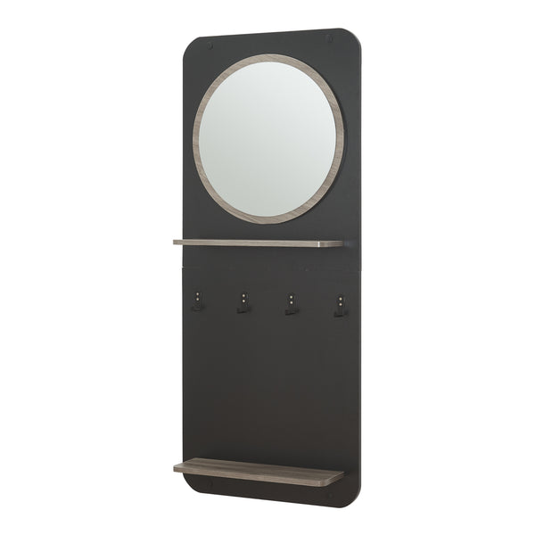 Garderobepanel Helsinge med spejl 140x60x16 cm [en.casa]