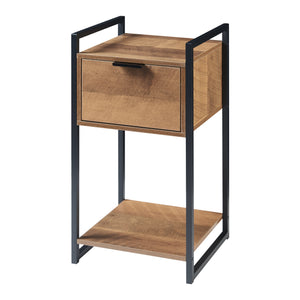 Sidebord Namsskogan 62x33x32cm valnøddetræ-look [en.casa]