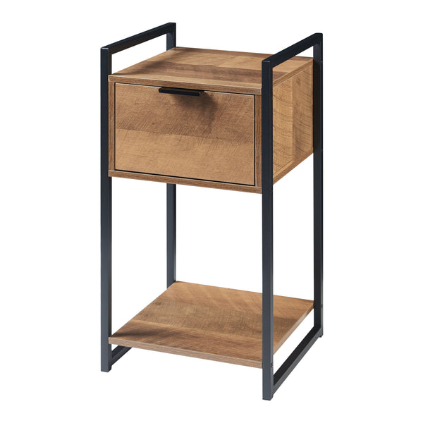 Sidebord Namsskogan 62x33x32cm valnøddetræ-look [en.casa]