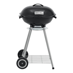 Apricena rund grill 80x49x47cm sort [casa.pro].