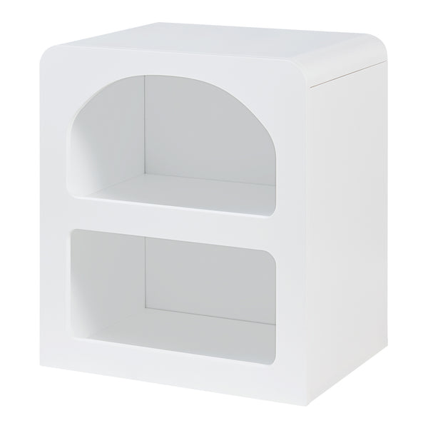 Sidebord Vågå 45x40x30 cm Hvid [en.casa]