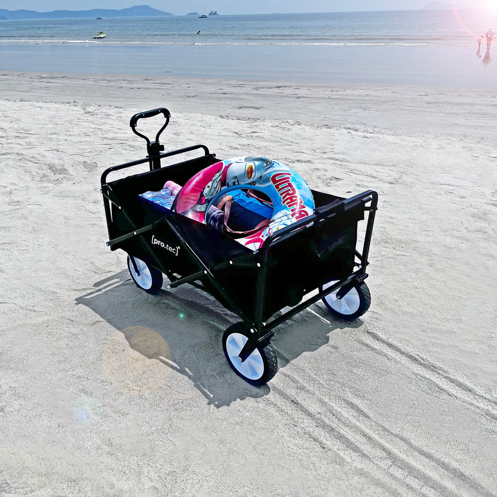 Bollerwagen Stenlille 84x55 cm maks. 80 kg Sort [pro.tec]