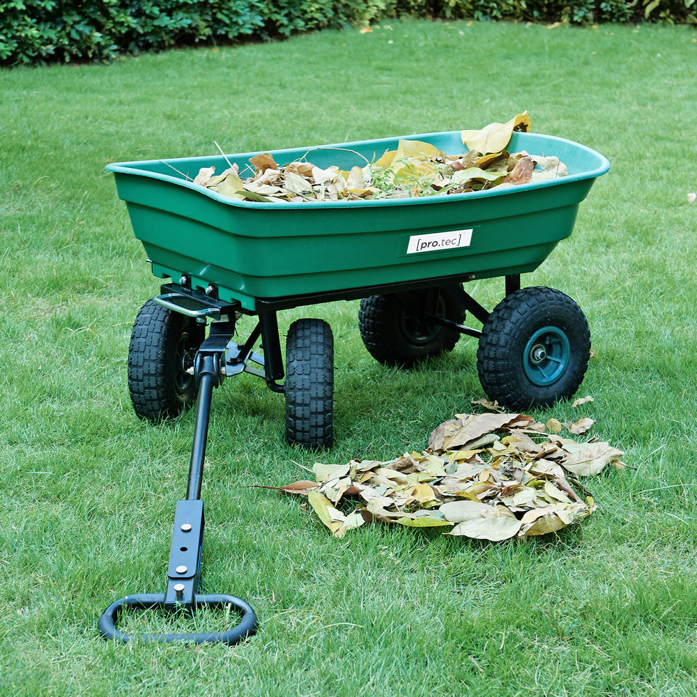 Bollerwagen Corfinio 111x51 cm maks. 250 kg Grøn/Sort [pro.tec]