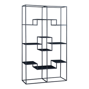 Gulvreol Råde Metal 180x100x35 cm Sort [en.casa]