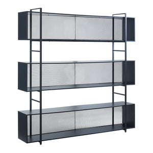 Gulvreol Randaberg 180x180x33 cm Sort [en.casa]