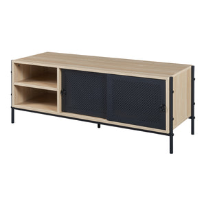 TV-skab Tysnes 120x40x45 cm Eg-look/Sort [en.casa]