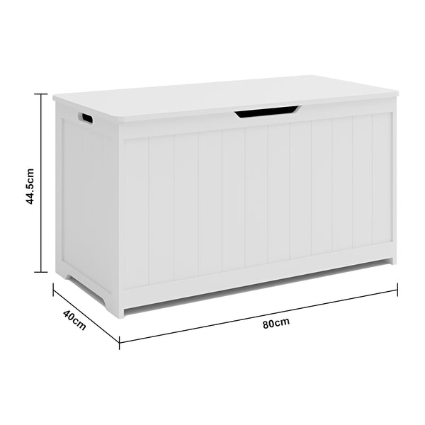 Legetøjskasse Podek 80x40x445 cm Hvid [en.casa].