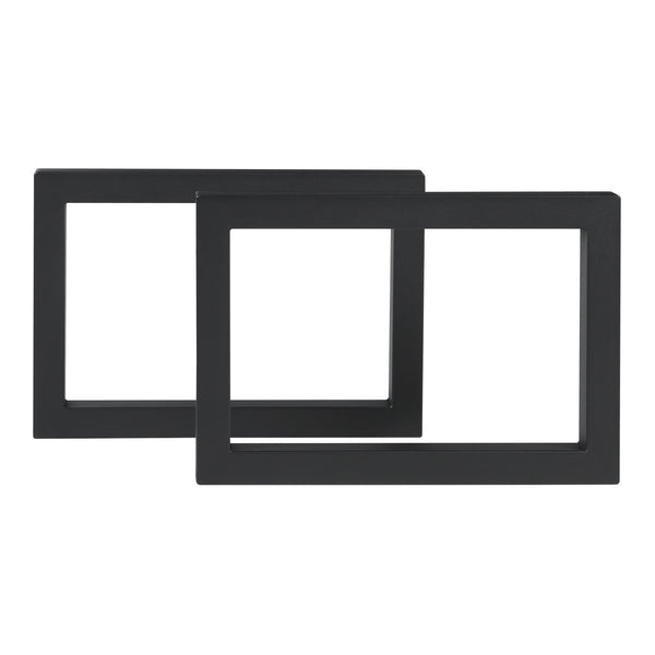 Bordstel 2 stk. sæt Lunderskov 35x50cm Sort [en.casa]