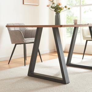 Bordstel sæt med 2 Lyngby 72x55/70cm sort [en.casa].