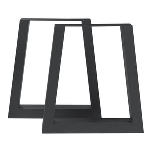 Bordstel 2 stk. sæt Marstal 42x40cm Sort [en.casa]