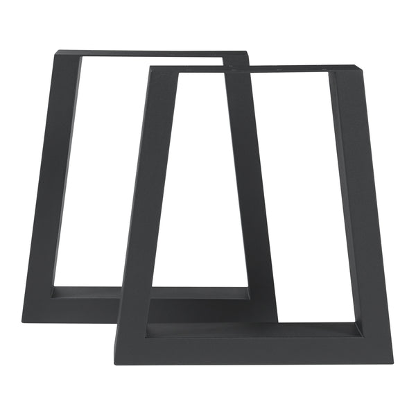 Bordstel 2 stk. sæt Marstal 42x40cm Sort [en.casa]