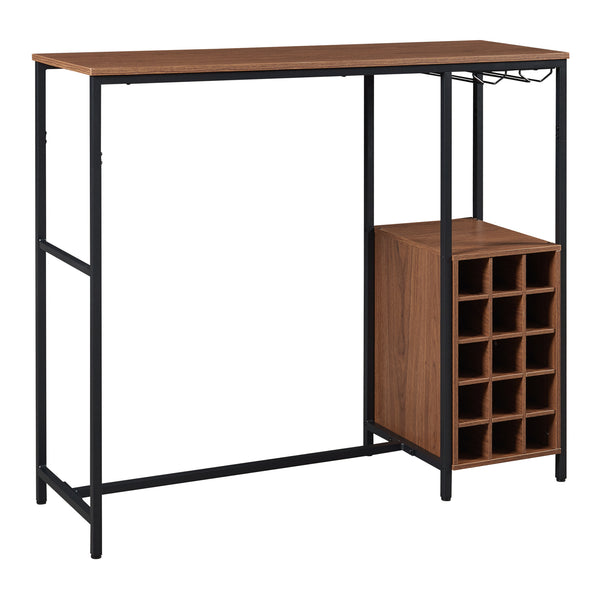 Bartisch Trøndelag 120x40x105 cm med vinreol til 15 flasker [en.casa]