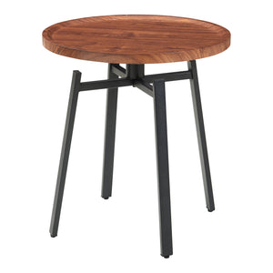 Sidebord Mippeena 54xØ50 cm sort/valnød [en.casa]