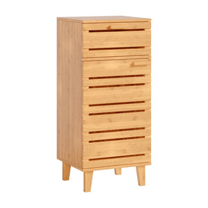 Badeværelsesskab Epind 75x33x30 cm naturlig bambus [en.casa]