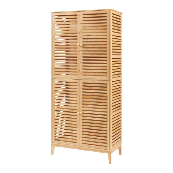 Badeværelsesskab Raurgela 180x80x40 cm bambus [en.casa]
