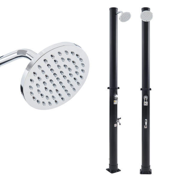 Solcellebruser Frerievn med fodbruser 215 cm 18L [casa.pro]