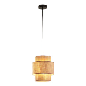 Biggar pendellampe rattan-look/flettet mønster [lux.pro]