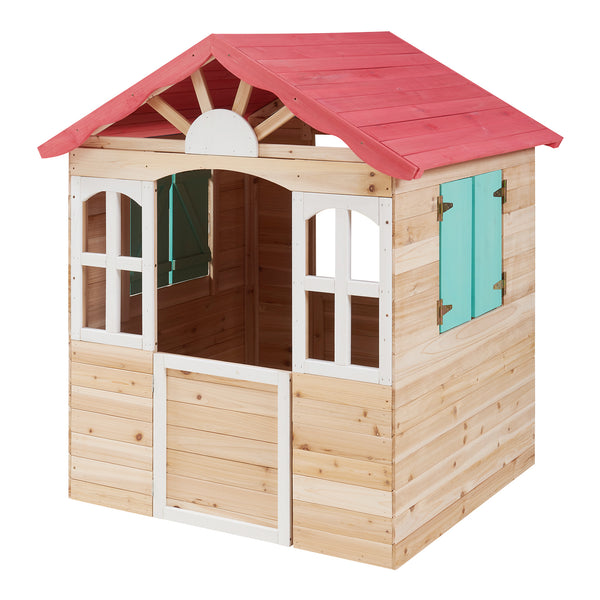Legehus til børn Lulä legehytte 130x115x101 cm træ [casa.pro]