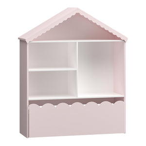 Børnehylde Vestnes 114x91x30 cm Cotton Candy/White [en.casa]