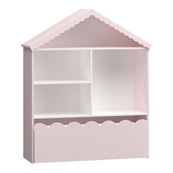 Børnehylde Vestnes 114x91x30 cm Cotton Candy/White [en.casa]