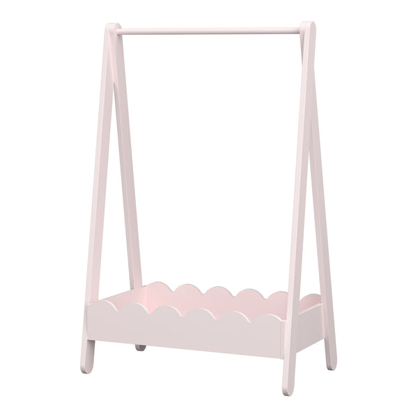 Børnegarderobe Vestnes 99x66x38 cm Candyfloss [en.casa]