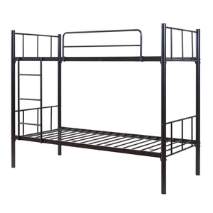 Berimma køjeseng i metal 90x200 cm sort [en.casa]