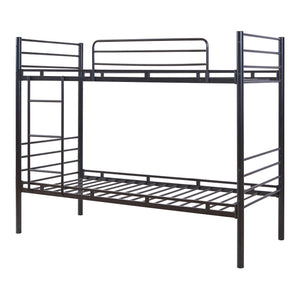 Metal køjeseng Bevapis 90x200 cm sort [en.casa]