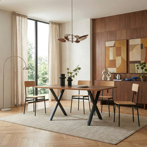 Klixjö bordstel sæt af 2 stål 72x70x10 cm sort [en.casa]