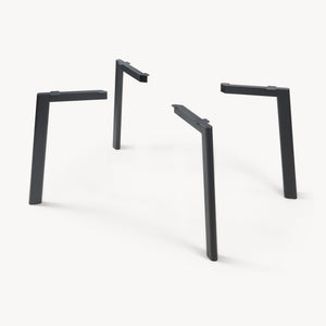 Hostang bordben sæt med 4 stk. 50x8x71 cm sort [en.casa]
