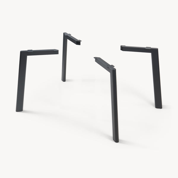 Hostang bordben sæt med 4 stk. 50x8x71 cm sort [en.casa]