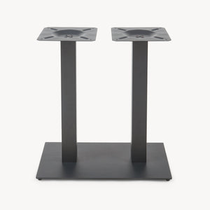 Bordstel Vadejord stål 70x40x73 cm sort [en.casa]