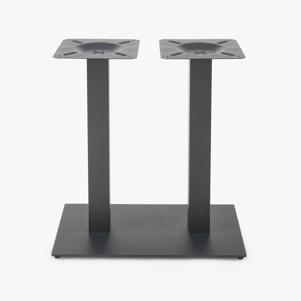 Bordstel Vadejord stål 70x40x73 cm sort [en.casa]