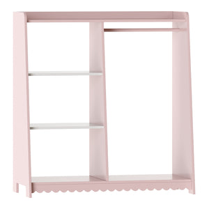 Børnegarderobe Vestnes 90x80x38 cm Cotton Candy/White [en.casa]