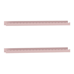 Væghylde til børn sæt med 2 Vestnes 60x10x5 cm Candyfloss [en.casa]