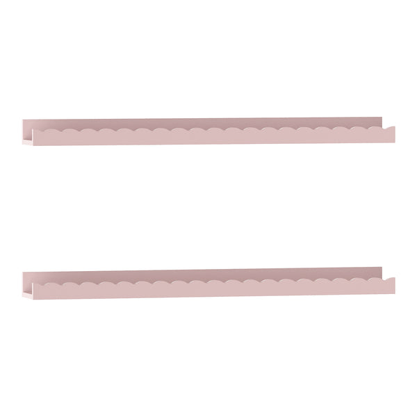Væghylde til børn sæt med 2 Vestnes 60x10x5 cm Candyfloss [en.casa]
